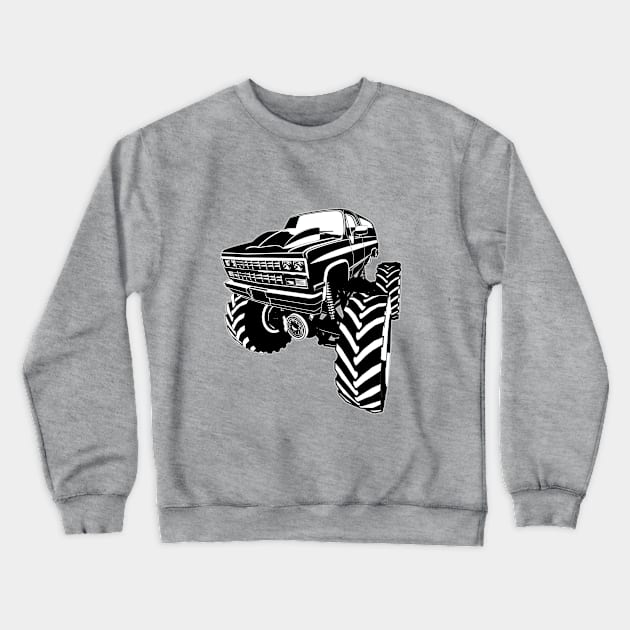 Cartoon monster truck Crewneck Sweatshirt by Mechanik